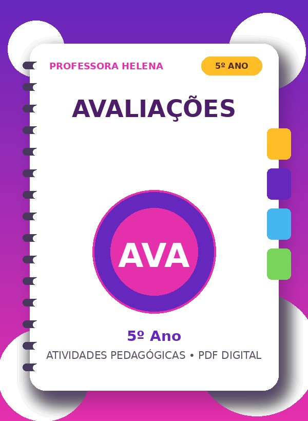 Avaliações — 5º Ano — 3º Bimestre